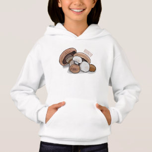 Mushroom cartoon illustration  hoodie
