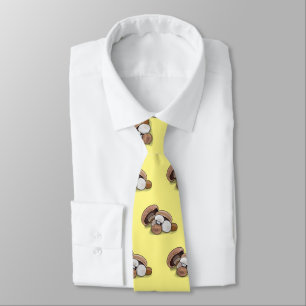 Mushroom cartoon illustration neck tie