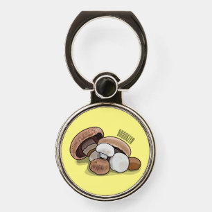 Mushroom cartoon illustration  phone ring stand