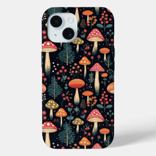 Mushroom iPhone 15 Case