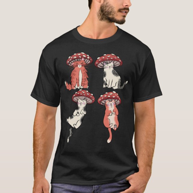 Mushroom Cat Club T-Shirt (Front)