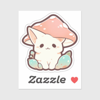 Mushroom Cat Sticker 6