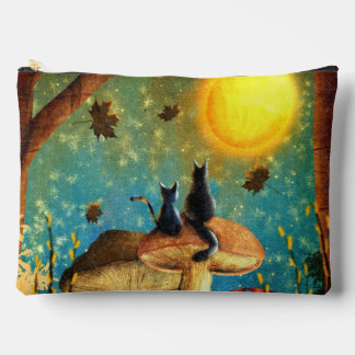 Mushroom Cats  Accessory Pouch