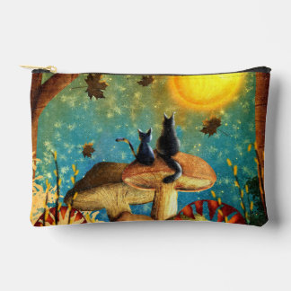 Mushroom Cats  Accessory Pouch