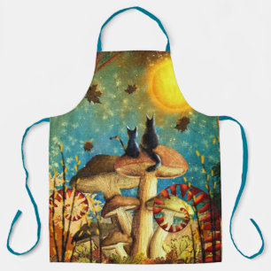 Mushroom Cats  Apron