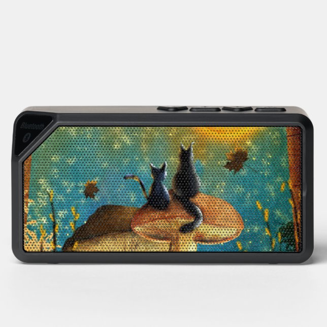 Mushroom Cats  Bluetooth Speaker (Front)
