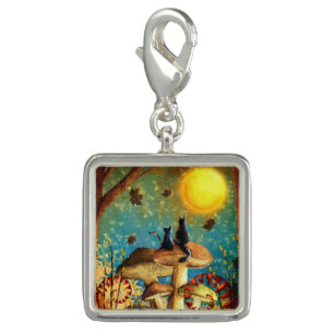 Mushroom Cats Charm