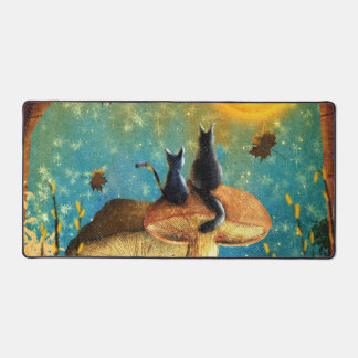 Mushroom Cats Desk Mat