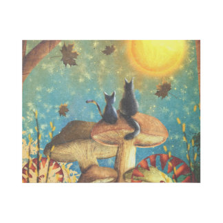 Mushroom Cats  Gallery Wrap