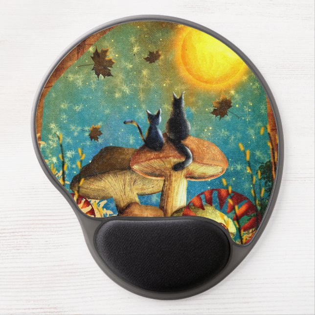Mushroom Cats  Gel Mouse Pad (Front)