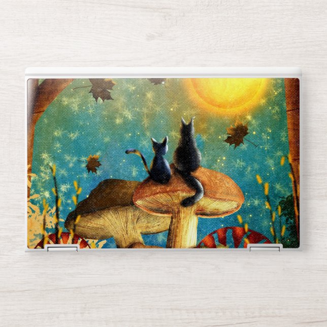 Mushroom Cats  HP Laptop Skin (Front)