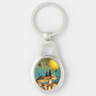 Mushroom Cats Keychain