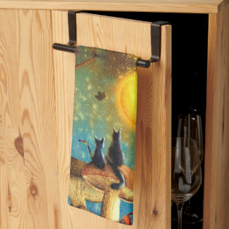 Mushroom Cats  Kitchen Towel