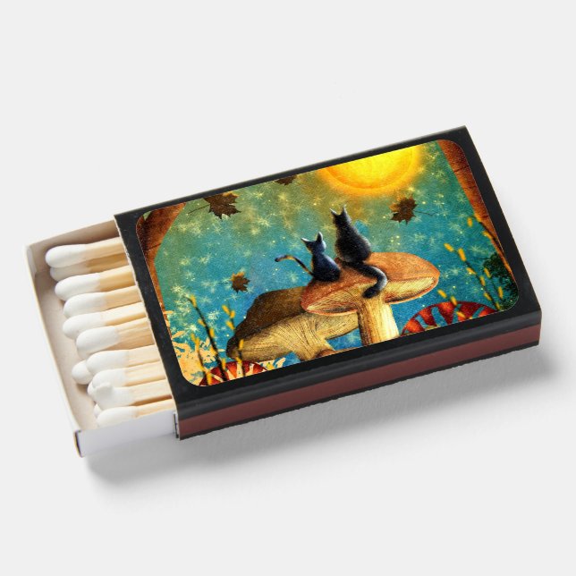 Mushroom Cats  Matchboxes (Front Open)