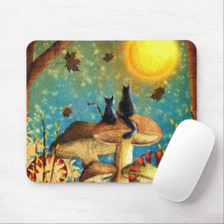 Mushroom Cats Mouse Pad