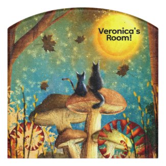 Mushroom Cats Personalize Name
