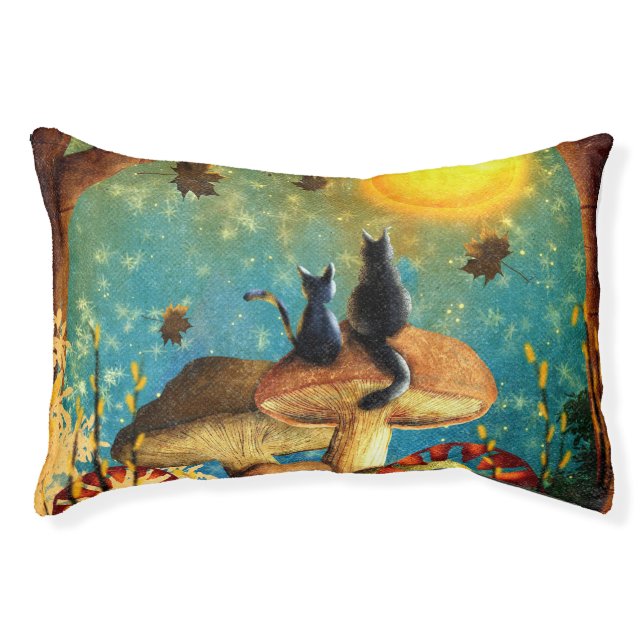 Mushroom Cats  Pet Bed (Front)