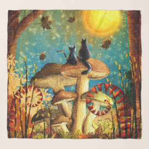 Mushroom Cats  Scarf