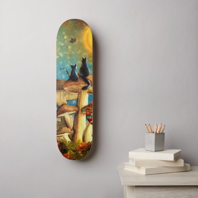 Mushroom Cats  Skateboard (Wall Art)