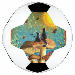 Mushroom Cats  Soccer Ball