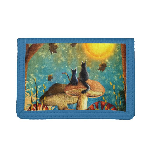 Mushroom Cats  Trifold Wallet (Front)