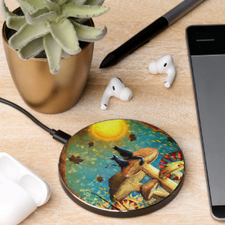 Mushroom Cats Wireless Charger