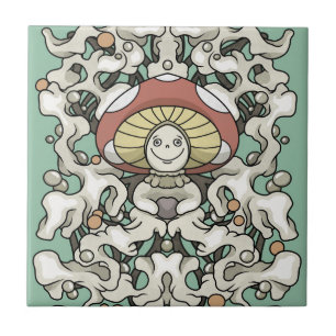 Mushroom Ceramic Tile