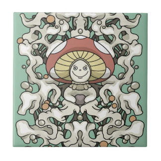 Mushroom Ceramic Tile
