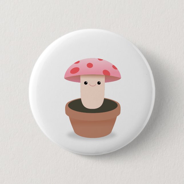 Mushroom Character Button (Front)