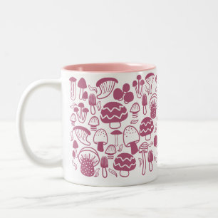 Mushroom Cherry White Mug