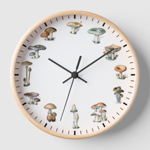 Mushroom Clock _ Vintage Mushrooms Clock