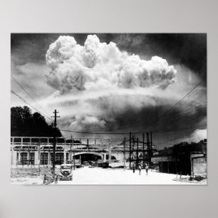 Mushroom Cloud Over Nagasaki From Koyagi-jima Poster