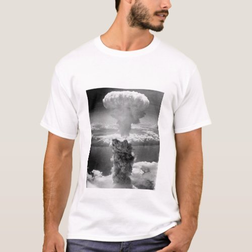 Mushroom Cloud Over Nagasaki __ WW2 T_Shirt