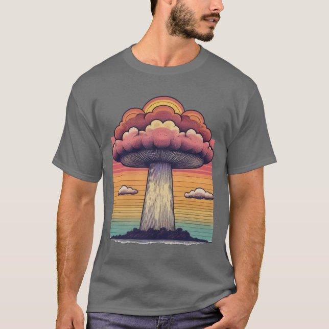 Mushroom Cloud Sunset T-Shirt (Front)