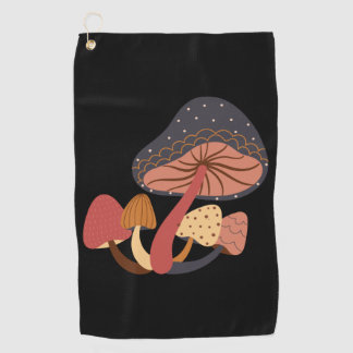Mushroom Coffee Golf Towel