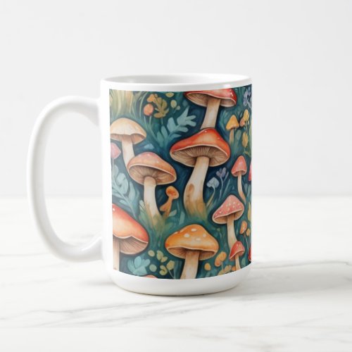 Mushroom Coffee Tea Mug Cup Nature Cottagecore