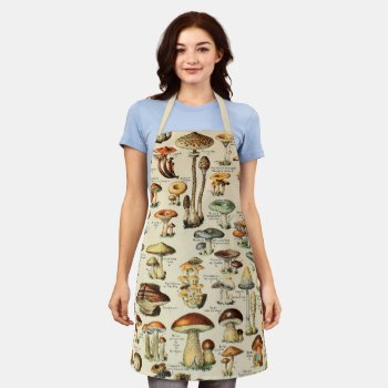 Mushroom Collection  Apron by colorfulworld at Zazzle