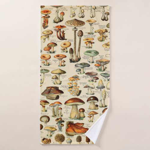 Mushroom Collection  Bath Towel