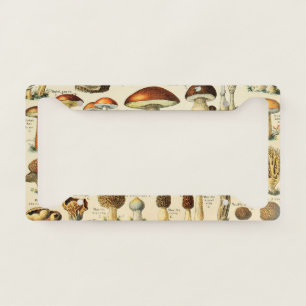 Mushroom Collection License Plate Frame