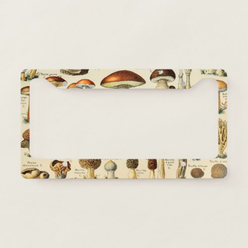 Mushroom Collection  License Plate Frame