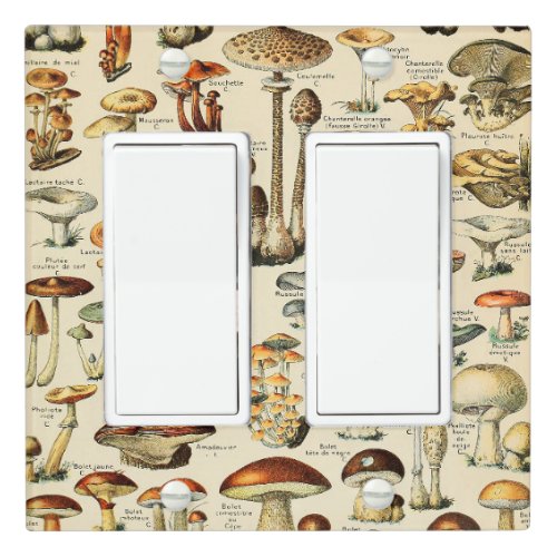 Mushroom Collection   Light Switch Cover