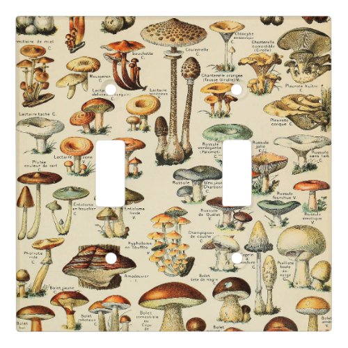 Mushroom Collection   Light Switch Cover