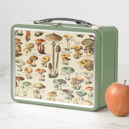Mushroom Collection  Metal Lunch Box