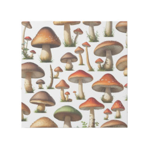 Mushroom Collection Pattern Design Gallery Wrap