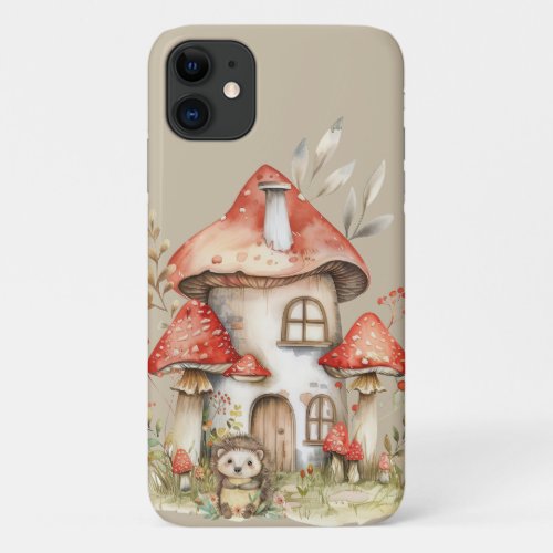 Mushroom Cottage Iphone Case