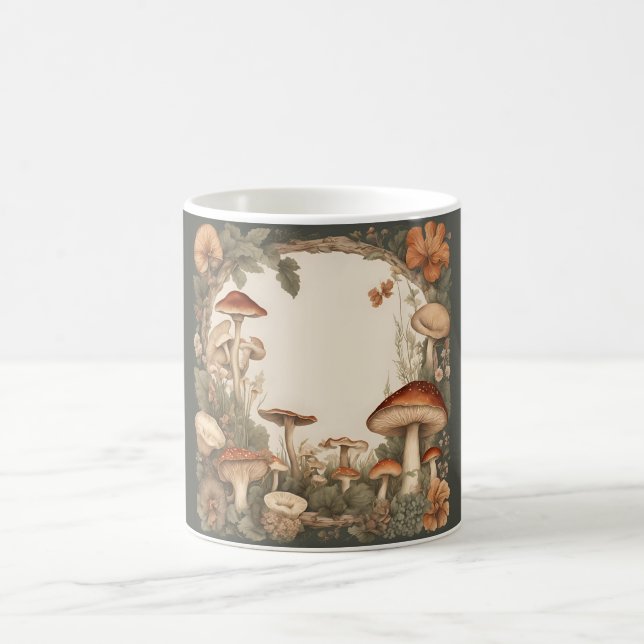 Mushroom Cottagecore Coffee Mug (Center)