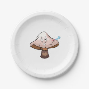 Mushroom design, party mushroom paper plates