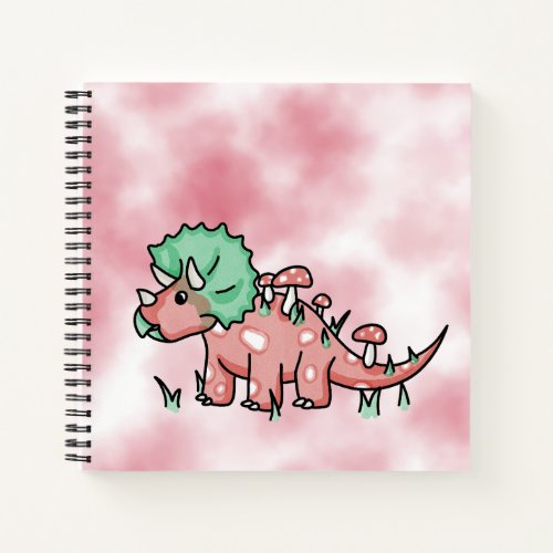 Mushroom Dinosaur Notebook 
