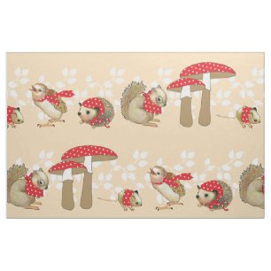 Mushroom Dot Ditto Fabric