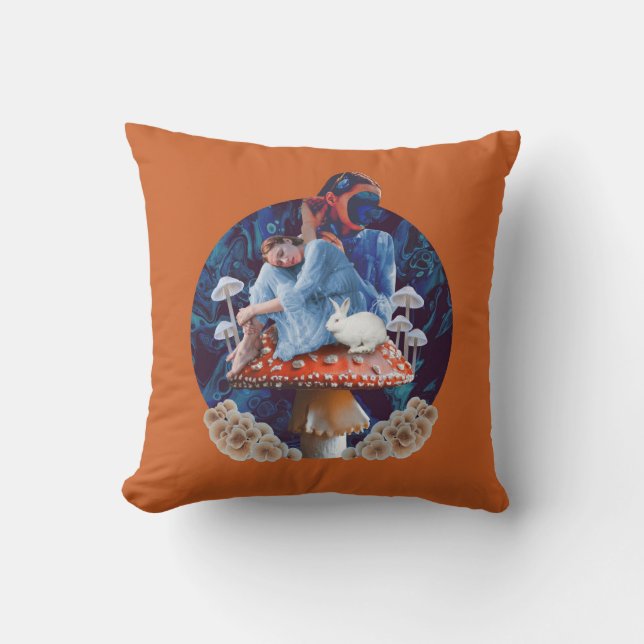 Mushroom Dreams throw pillow (Front)